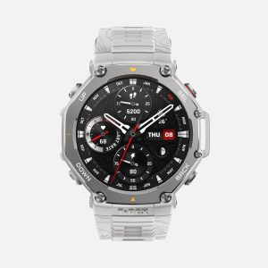 Amazfit T-Rex 3 Rugged GPS Smartwatch with White Strap