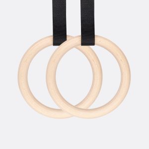 REBEL Classic Wooden Gymnastic Rings 32mm