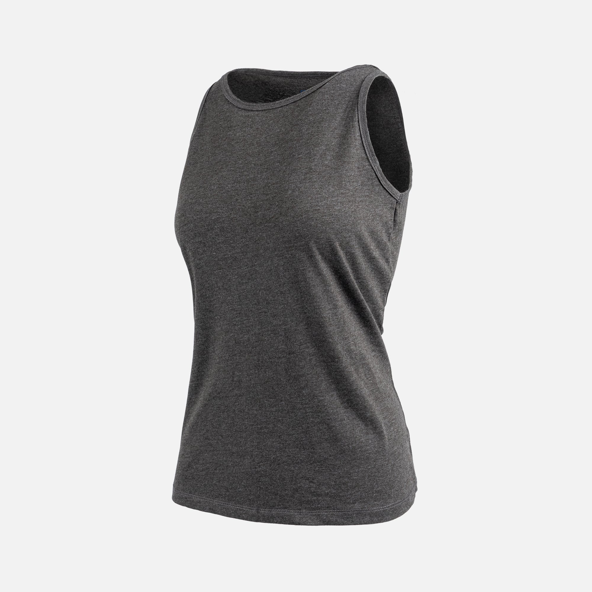 REBEL Ladies Plain Vest Melange Grey