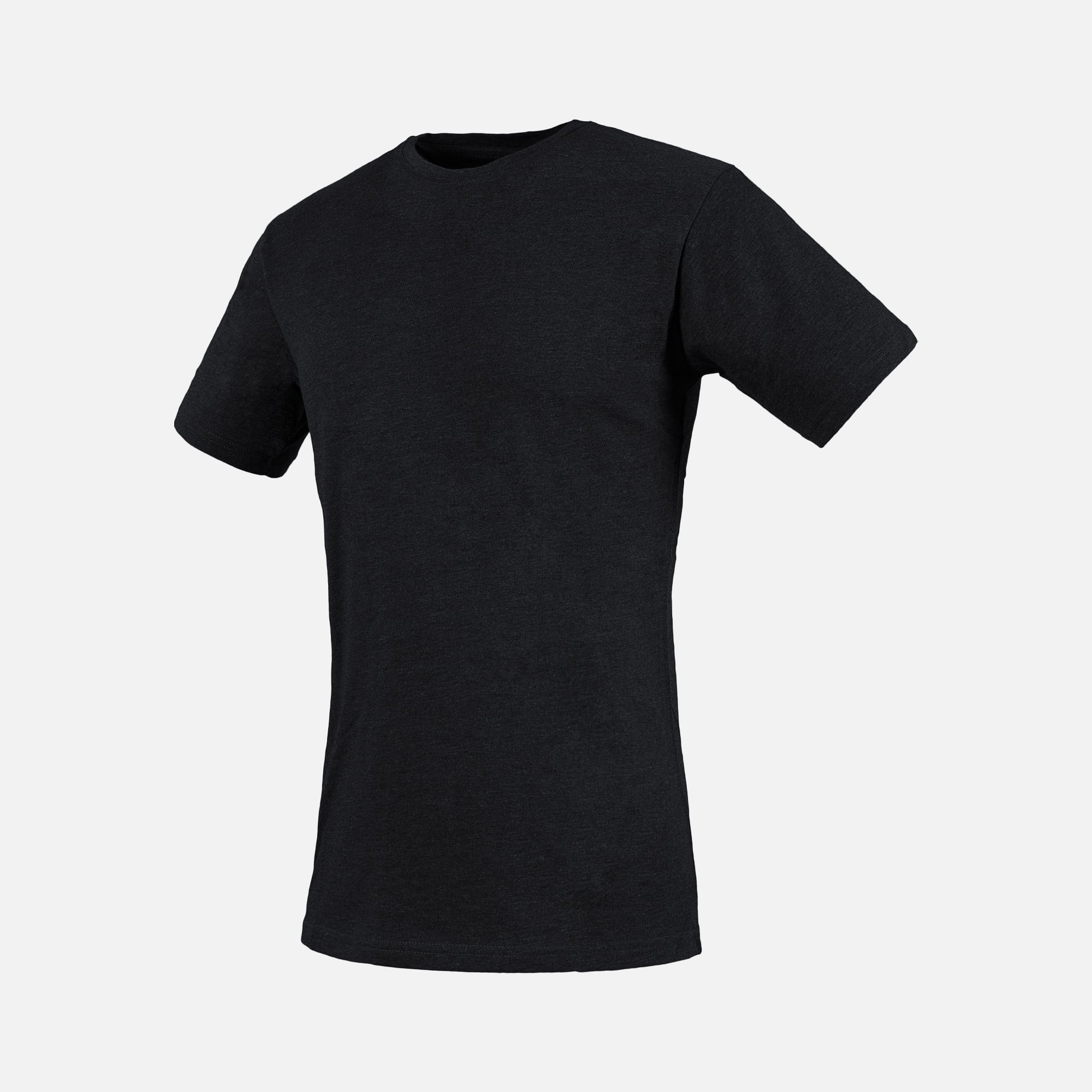 REBEL Men's Plain T-Shirt Black