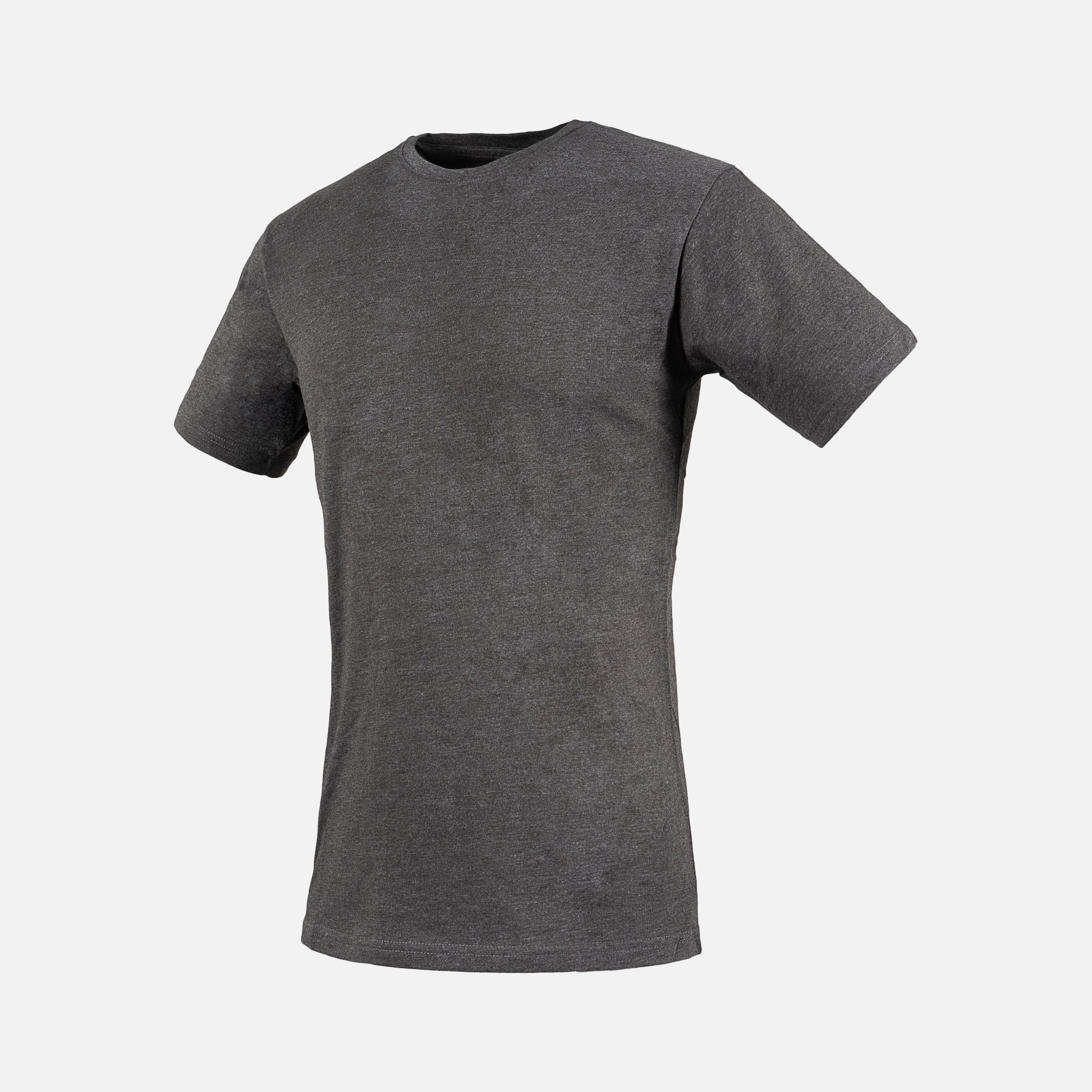 REBEL Men's Plain T-Shirt Grey