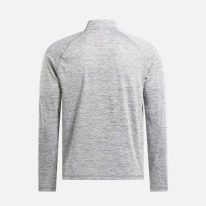 Reebok Men's Rocky Long Sleeve 3/4 Zip Muscle T-Shirt Light Grey