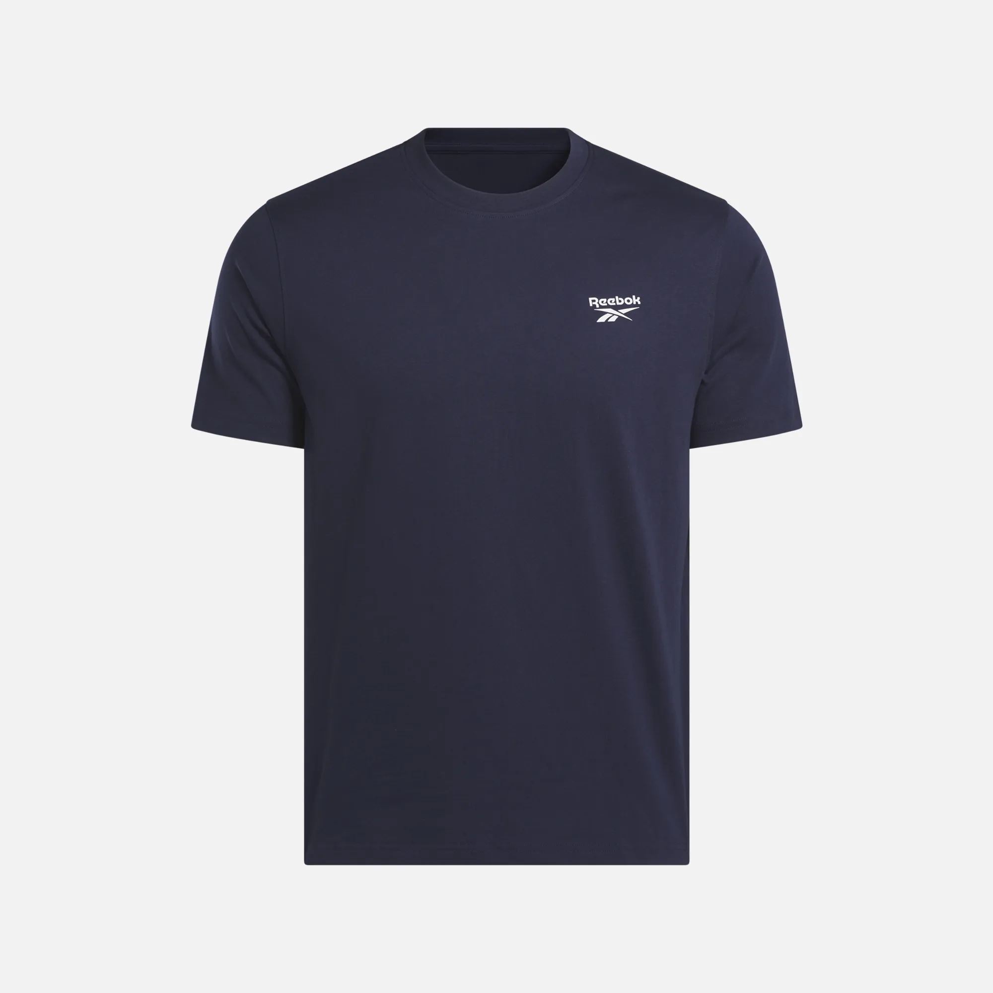 Reebok Men's Small Logo Crewneck T-Shirt Navy